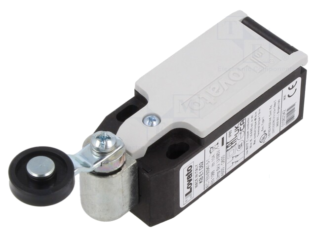 Eindschakelaar; kunststof rol Ø19mm; NC x2; 10A; M20; IP65 Eindschakelaar; kunststof rol Ø19mm; NC x2; 10A; M20; IP65